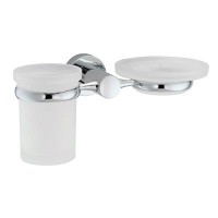 Держатель WasserKRAFT Donau стакана и мыльницы